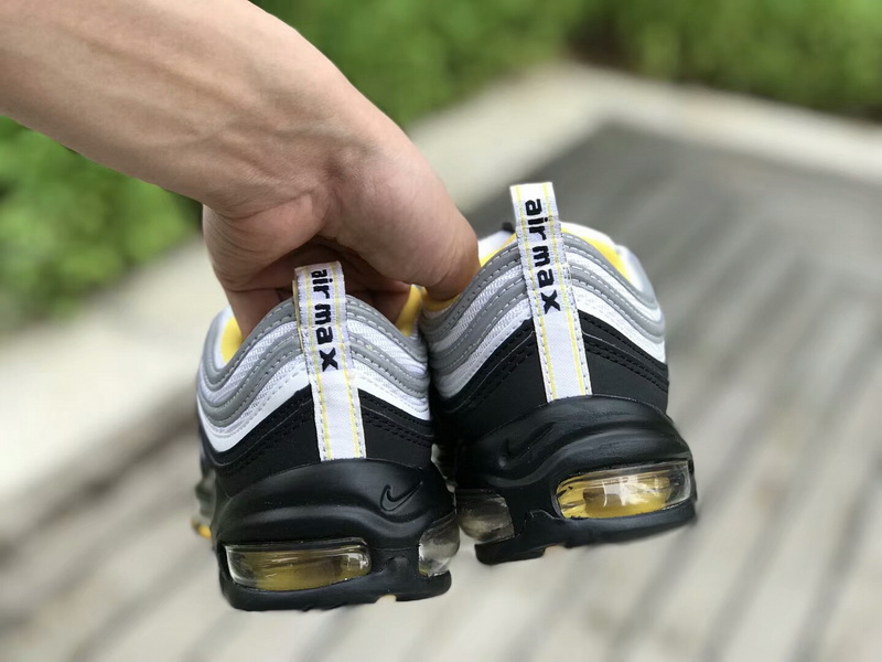 Authentic Nike Air Max 97 White Black-Yellow